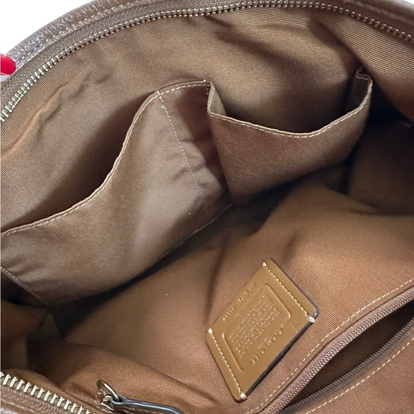 COACH Mini Ellis Acorn Brown Pebble Leather Tote Crossbody Satchel - Picture 15 of 17